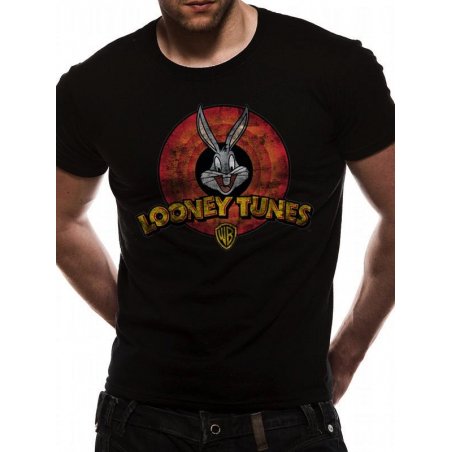 LOONEY TUNES - T-Shirt IN A TUBE- Destroy Logo (M)
