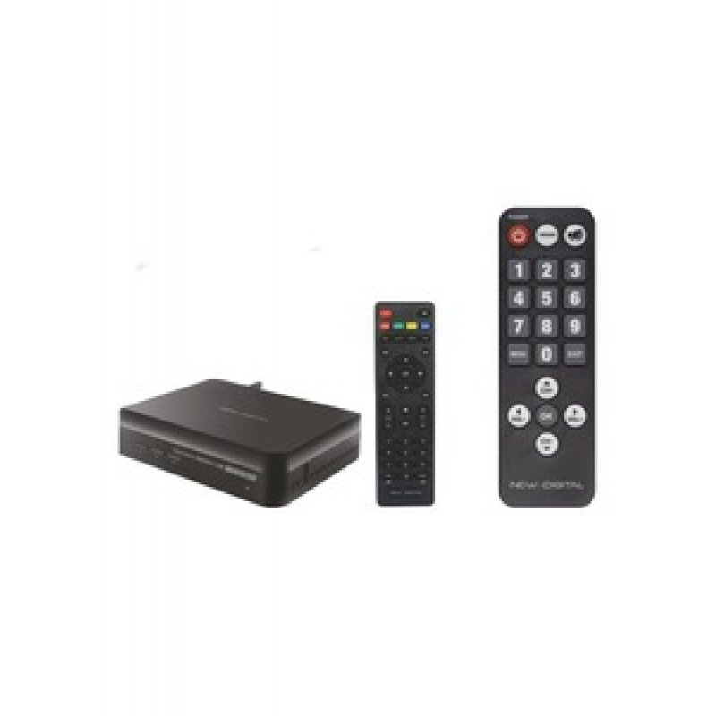 NEW D. DÉCODEUR TNT DVB-T2/T - 2 TÉLÉCOMMANDES