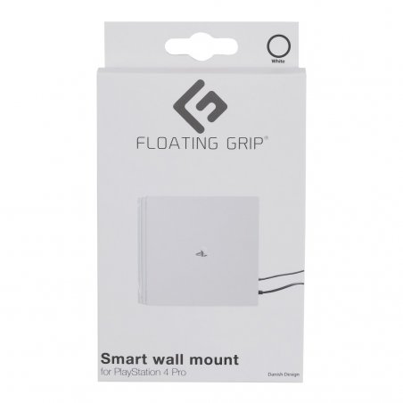 PS4 Pro wall mount by FLOATING GRIP®, White