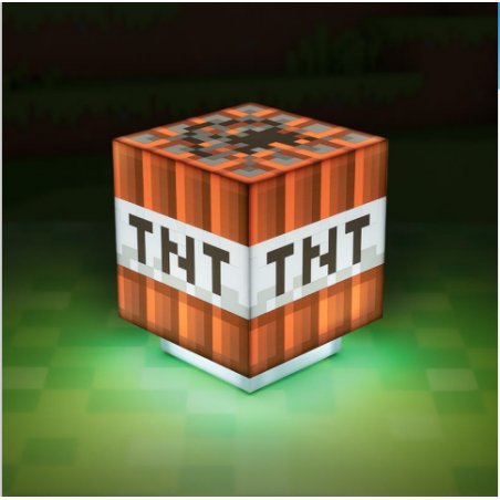 MINECRAFT - TNT - Lampe avec son 12cm