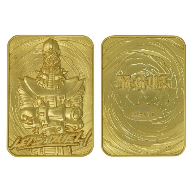 YU-GI-OH! - Jinzo - Carte en Métal Plaqué Or Collector