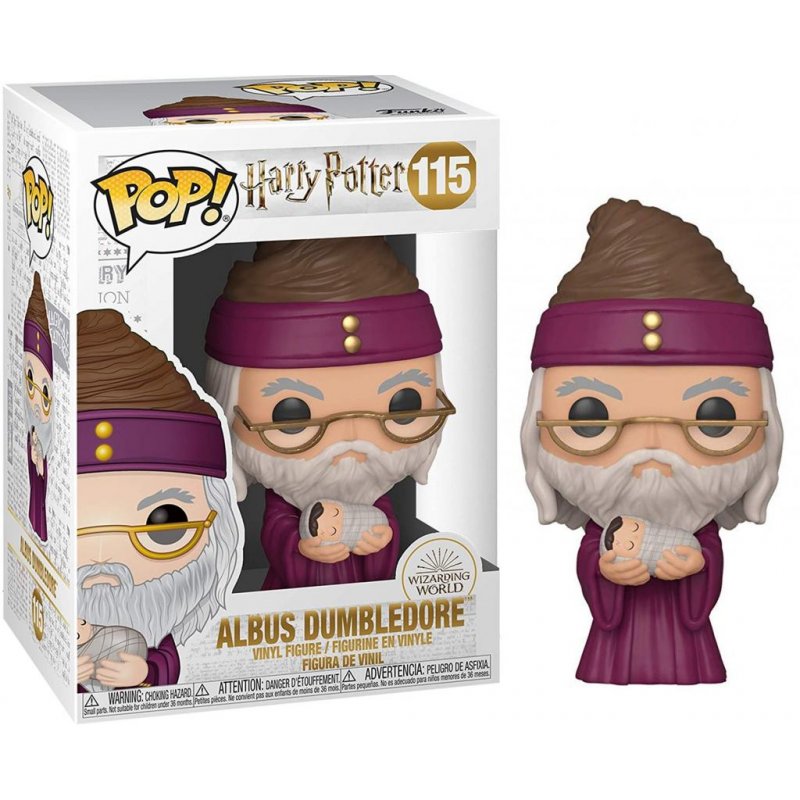 HARRY POTTER - Bobble Head POP N° 115 - Dumbledore w/ Baby Harry