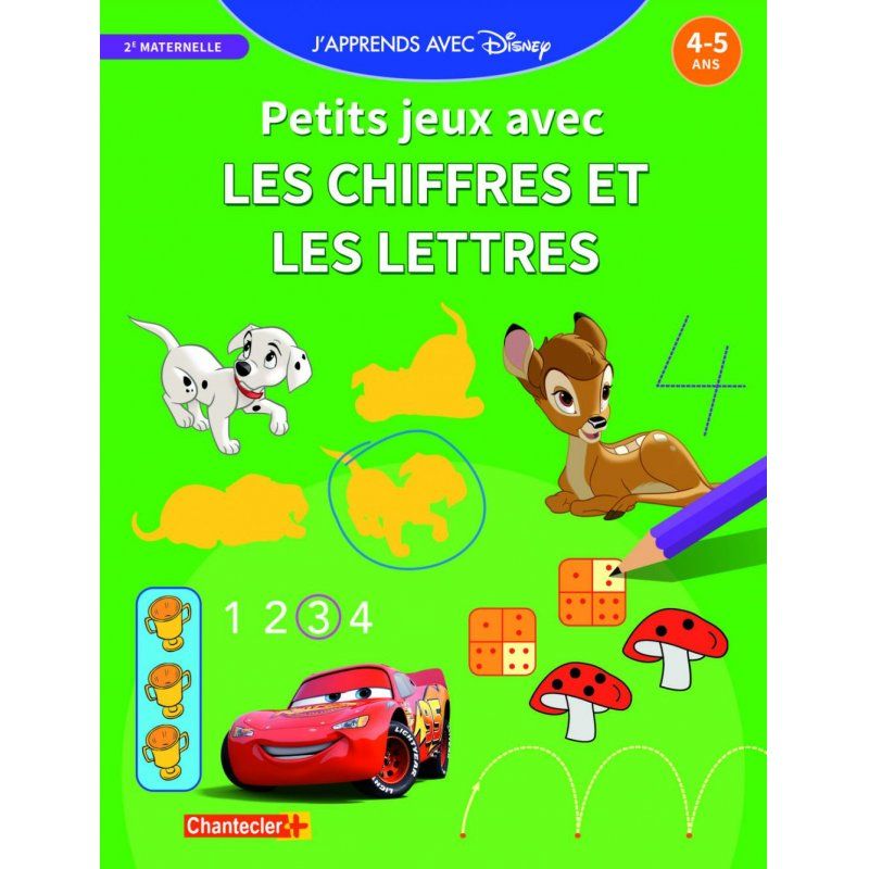 J'apprends avec Disney - Petits jeux - Chiffres et lettres - (4-5 ans)