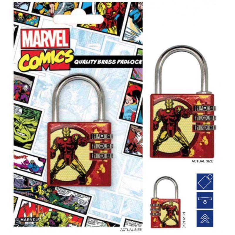 MARVEL - Cadenas avec code - Iron Man