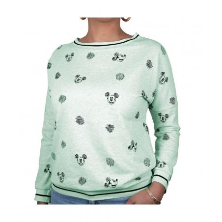 DISNEY - Sweat Crayon Mickey GIRL - Green (M)