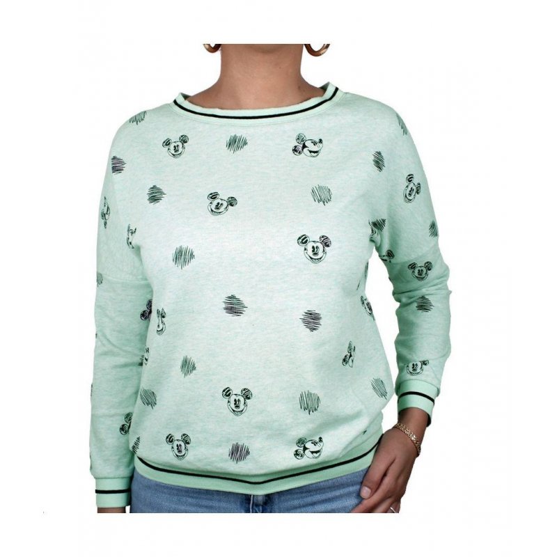 DISNEY - Sweat Crayon Mickey GIRL - Green (M)
