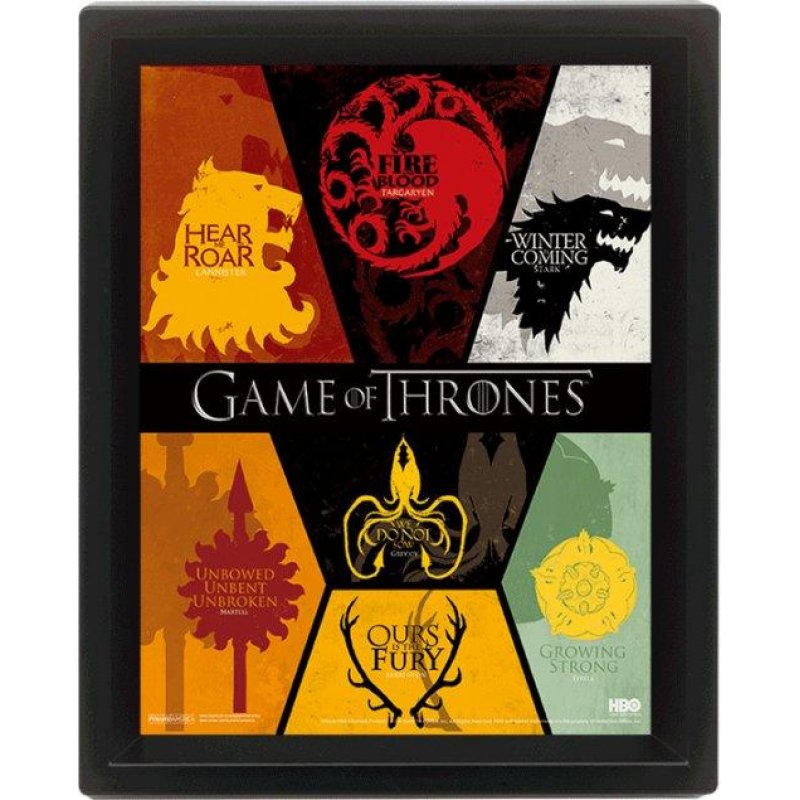 GAME OF THRONES - 3D Lenticular Poster 26X20 - Sigil