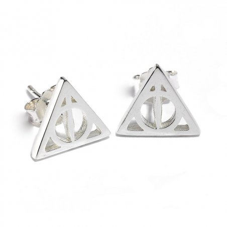 HARRY POTTER - Reliques de la Mort - Boucle d'Oreilles Argent Massif