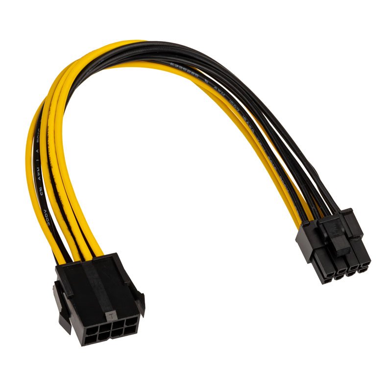 Akasa 12V ATX 8 Pin zu 6+2 Pin PCIe-Kabel