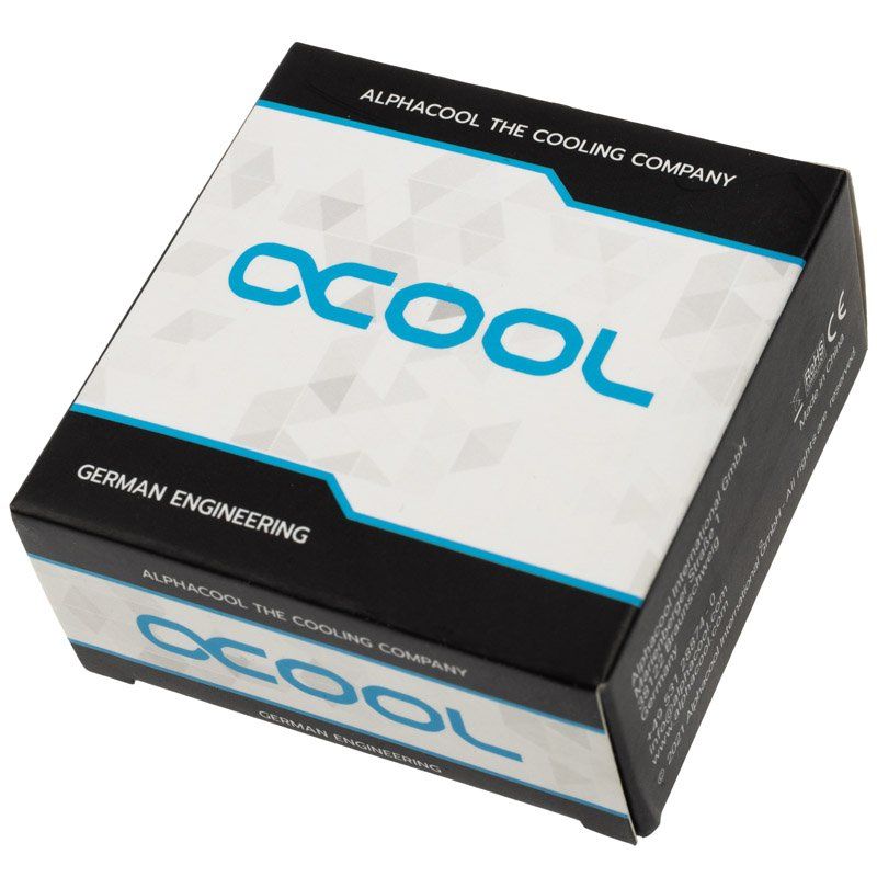 Alphacool Eiszapfen Adapter 90 Grad G1/4 Zoll AG auf G1/4 Zoll IG - chrome