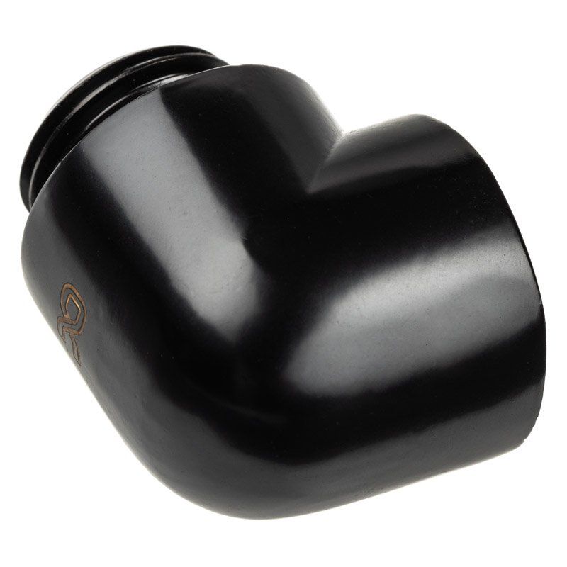 Alphacool Eiszapfen Adapter 90 Grad G1/4 Zoll AG auf G1/4 Zoll IG - schwarz