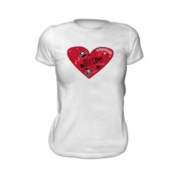 SKELANIMALS - T-Shirt VALENTIN Femme White Basic (L)