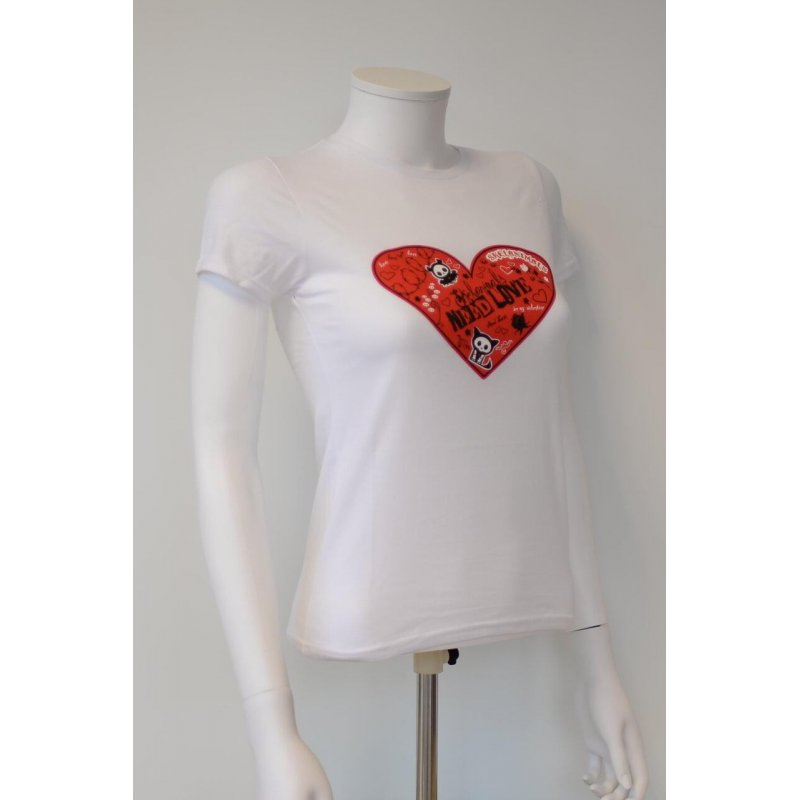 SKELANIMALS - T-Shirt VALENTIN Femme White Basic (L)