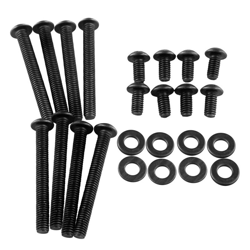 Singularity compatible Computers Radiator Schrauben Kit, M4, 24 Teile - schwarz