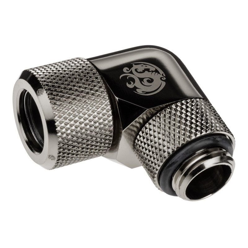 Bitspower Advanced Multi-Link Adapter Anschluss 90 Grad G1/4 Zoll AG auf 12mm AD Hardtube - drehbar,