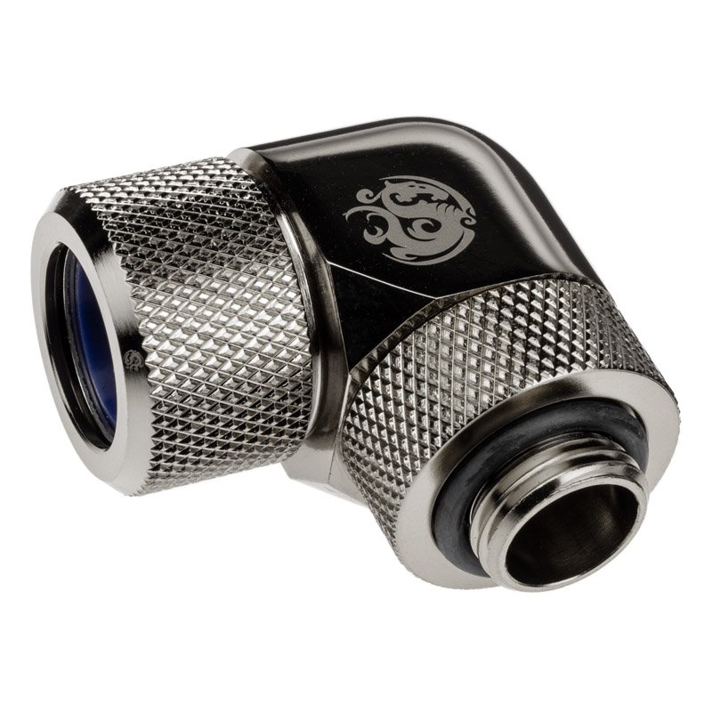 Bitspower Advanced Multi-Link Adapter Anschluss 90 Grad G1/4 Zoll AG auf 14mm AD Hardtube - drehbar,