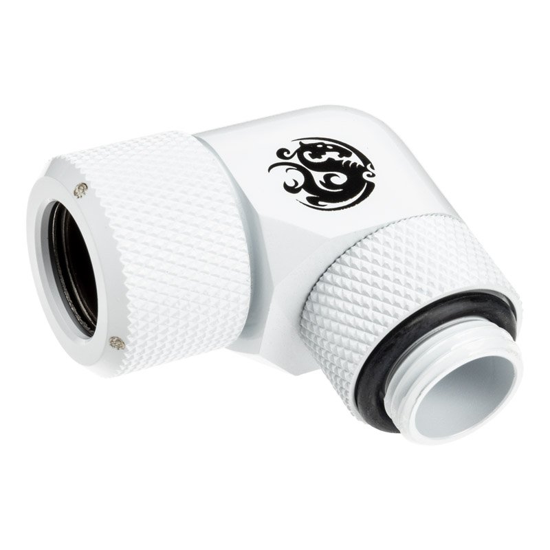 Bitspower Advanced Multi-Link Adapter Anschluss 90 Grad G1/4 Zoll AG auf 12mm AD Hardtube - drehbar,