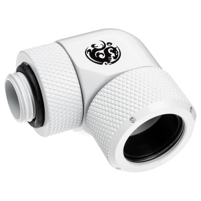 Bitspower Advanced Multi-Link Adapter Anschluss 90 Grad G1/4 Zoll AG auf 16mm AD Hardtube - drehbar,