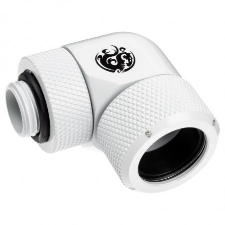 Bitspower Advanced Multi-Link Adapter Anschluss 90 Grad G1/4 Zoll AG auf 16mm AD Hardtube - drehbar,