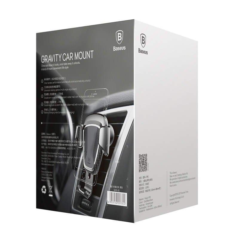 Baseus 6953156257344 support Mobile/smartphone Noir