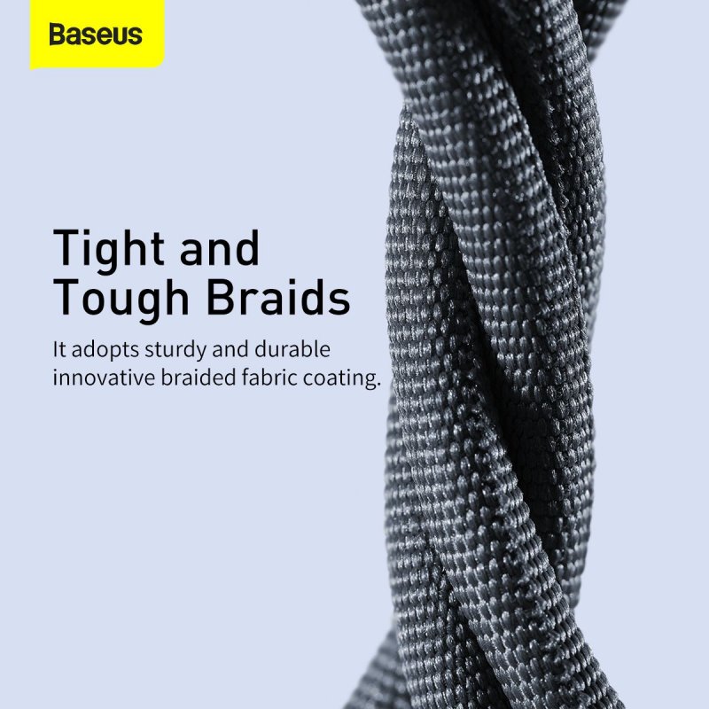 Baseus Lightning Crystal Shine Cable Series Fast Charging Data Cable 2.4A 2m Black (CAJY000101)