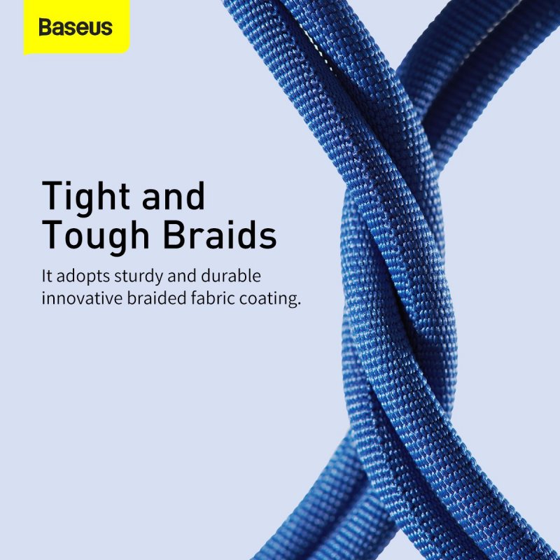 Baseus Lightning Crystal Shine Cable Series Fast Charging Data Cable 2.4A 2m Blue (CAJY000103)