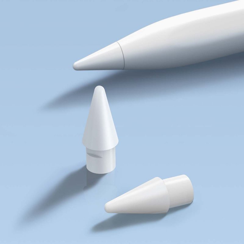 Baseus Tablet Tool Pen Smooth Writing Capacitive Stylus Tips (2pcs) White (SXBC010002)