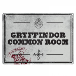 HARRY POTTER - Plaque Metal 21 X 15 - Salle commune gryffondor