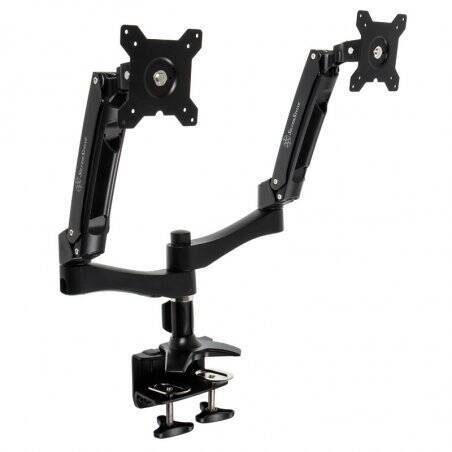 Silverstone SST-ARM22BC Dual Monitorhalterung - schwarz