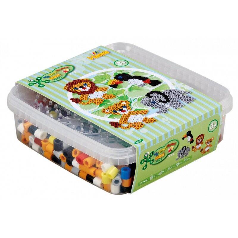 HAMA Beads - Maxi - 600 beads and 1 pegboard in box (8751)