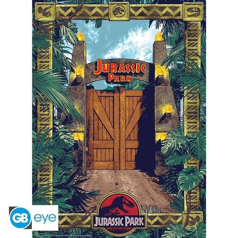 JURASSIC PARK - Portes et Biodiversité - Set 2 chibi posters '52x38'