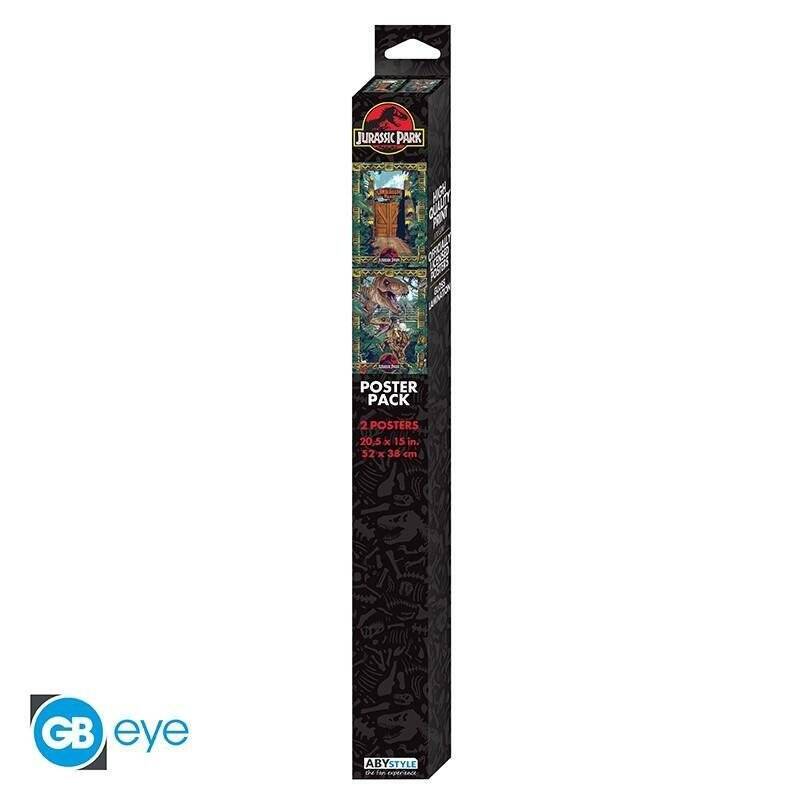 JURASSIC PARK - Portes et Biodiversité - Set 2 chibi posters '52x38'