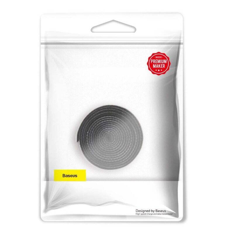 Baseus Tool Rainbow Circle Velcro Straps 1m Black