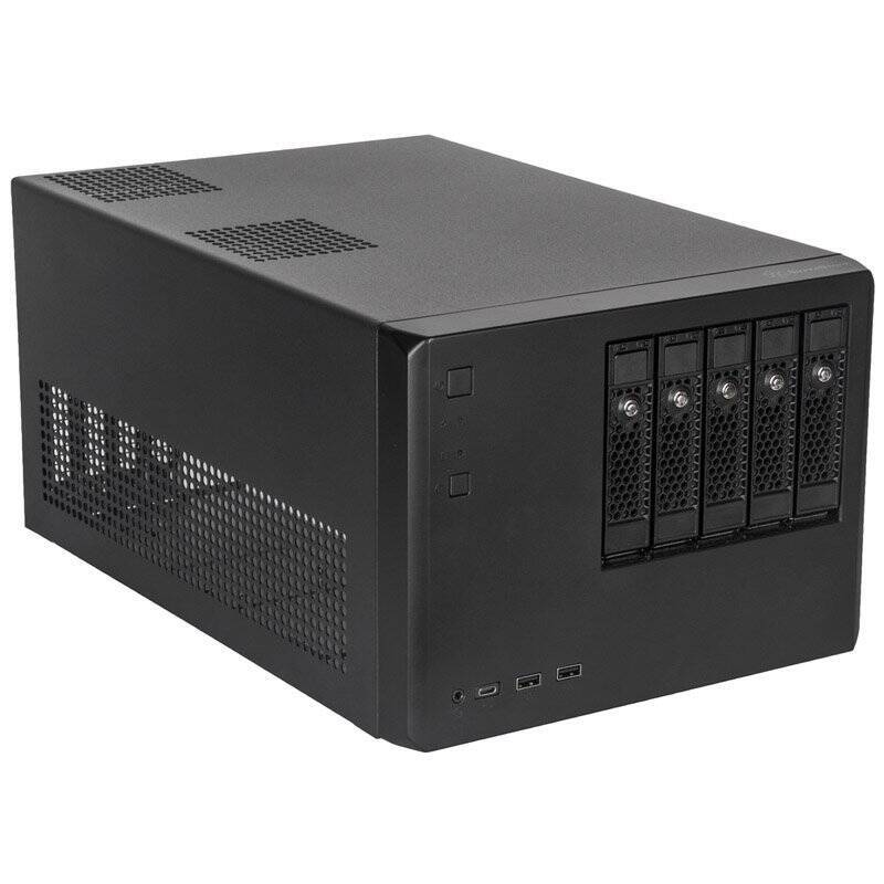 Silverstone SST-CS351B SAS-12G-/SATA-6G-NAS-Gehäuse mit 5 Einschüben