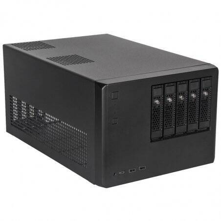Silverstone SST-CS351B SAS-12G-/SATA-6G-NAS-Gehäuse mit 5 Einschüben