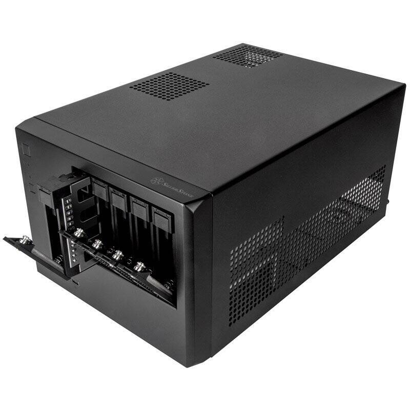 Silverstone SST-CS351B SAS-12G-/SATA-6G-NAS-Gehäuse mit 5 Einschüben