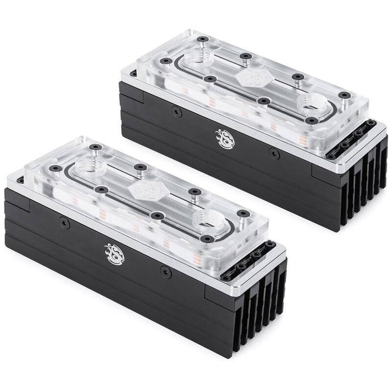 Bitspower Arbeitsspeicherkühler, ARGB - transparent 8er-Pack