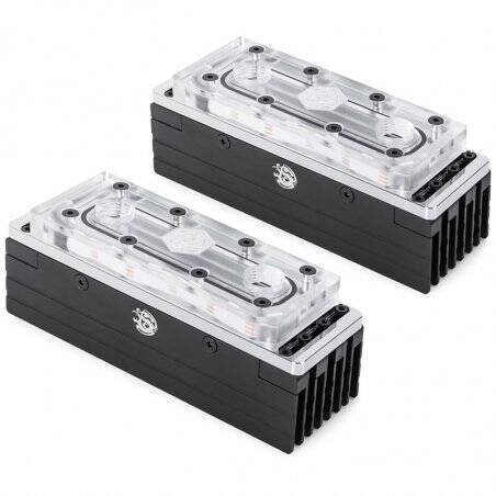 Bitspower Arbeitsspeicherkühler, ARGB - transparent 8er-Pack