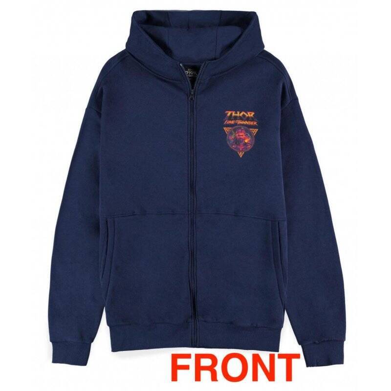 MARVEL - Thor: Love and Thunder - Sweat à Capuche Zipper Homme (S)