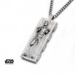 STAR WARS - Men's Stainless Steel Han Solo Carbonite Pendant