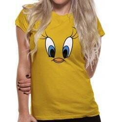 LOONEY TUNES - T-Shirt IN A TUBE- Tweety Face GIRL (XL)