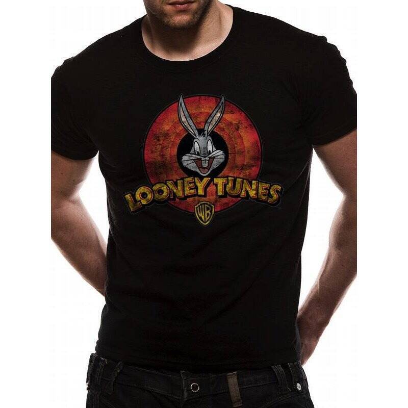 LOONEY TUNES - T-Shirt IN A TUBE- Destroy Logo (S)