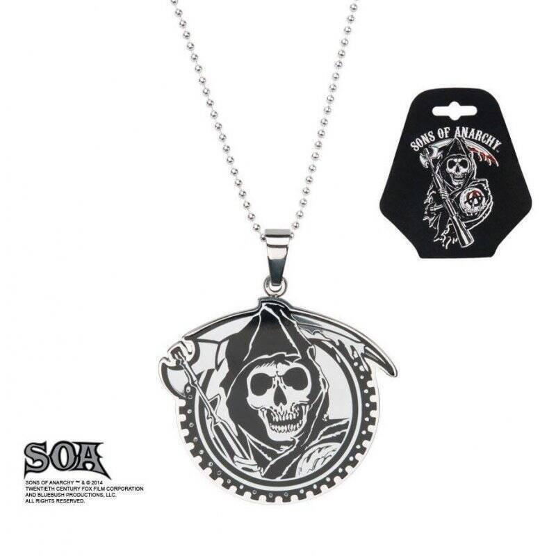 SONS OF ANARCHY - Grim Reaper Geard with Gunsickle Pendants with Chain