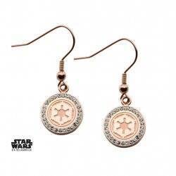 STAR WARS - Stainless Steel Gold P Empire Symbol Hook Dangle Earrings