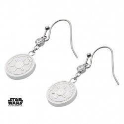 STAR WARS - Women's Stainless Steel Empire Symbol Hook Dangle Earrings