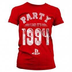 PLAYSTATION - T-Shirt Party Like It's 1994 - GIRL Red (M)