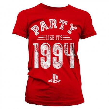 PLAYSTATION - T-Shirt Party Like It's 1994 - GIRL Red (M)