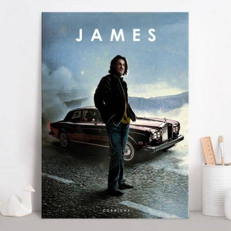 CAR LEGEND - Magnetic Metal Poster 45X32 - James