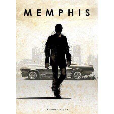 CAR LEGEND - Magnetic Metal Poster 45X32 - Memphis