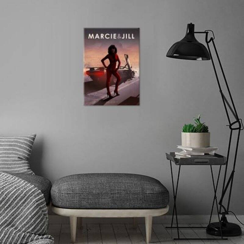 CAR LEGEND - Magnetic Metal Poster 45X32 - Marcie & Jill